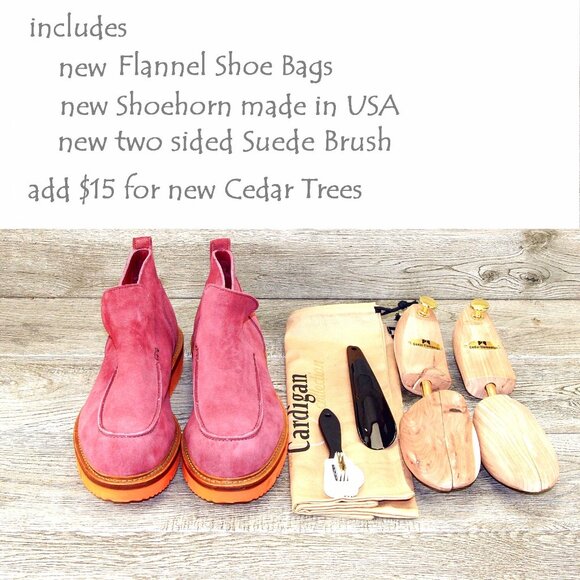 * NIB * $495 Allen Edmonds HUMBLE Boot 9.5 D Cranberry Suede *add $15 new Trees - Picture 4 of 14